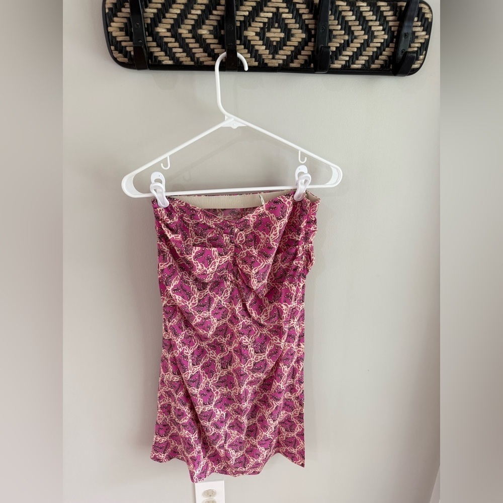 Isabel Marant Gaella Midi Skirt - Fuchsia Print - Silk - FR Size 38/US Size 6 - Picture 7 of 15
